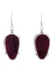 Earrings 18K Ruby & Diamond Drop Earrings