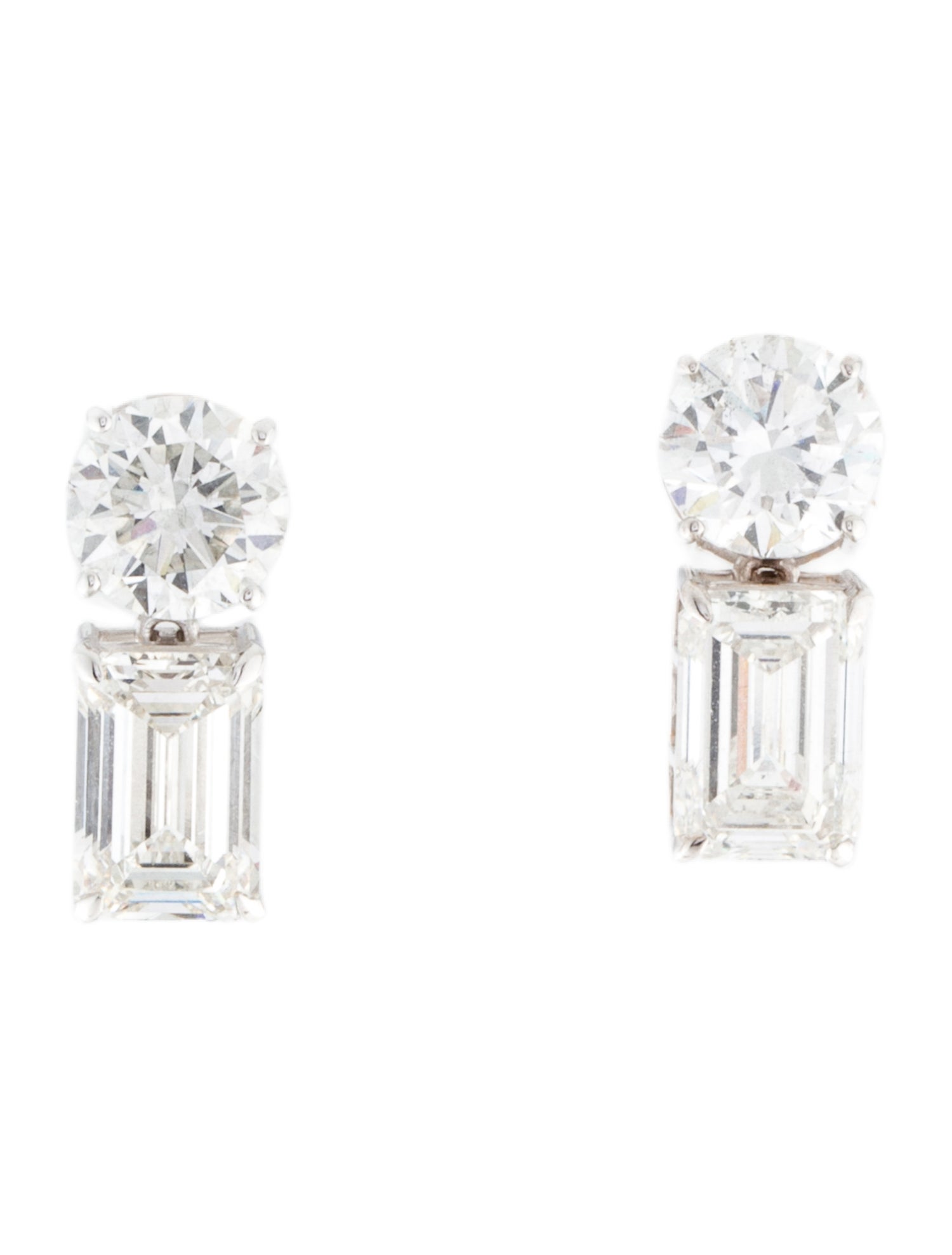 Earrings 14K 6.83ctw Lab-Grown Diamond Drop Earrings