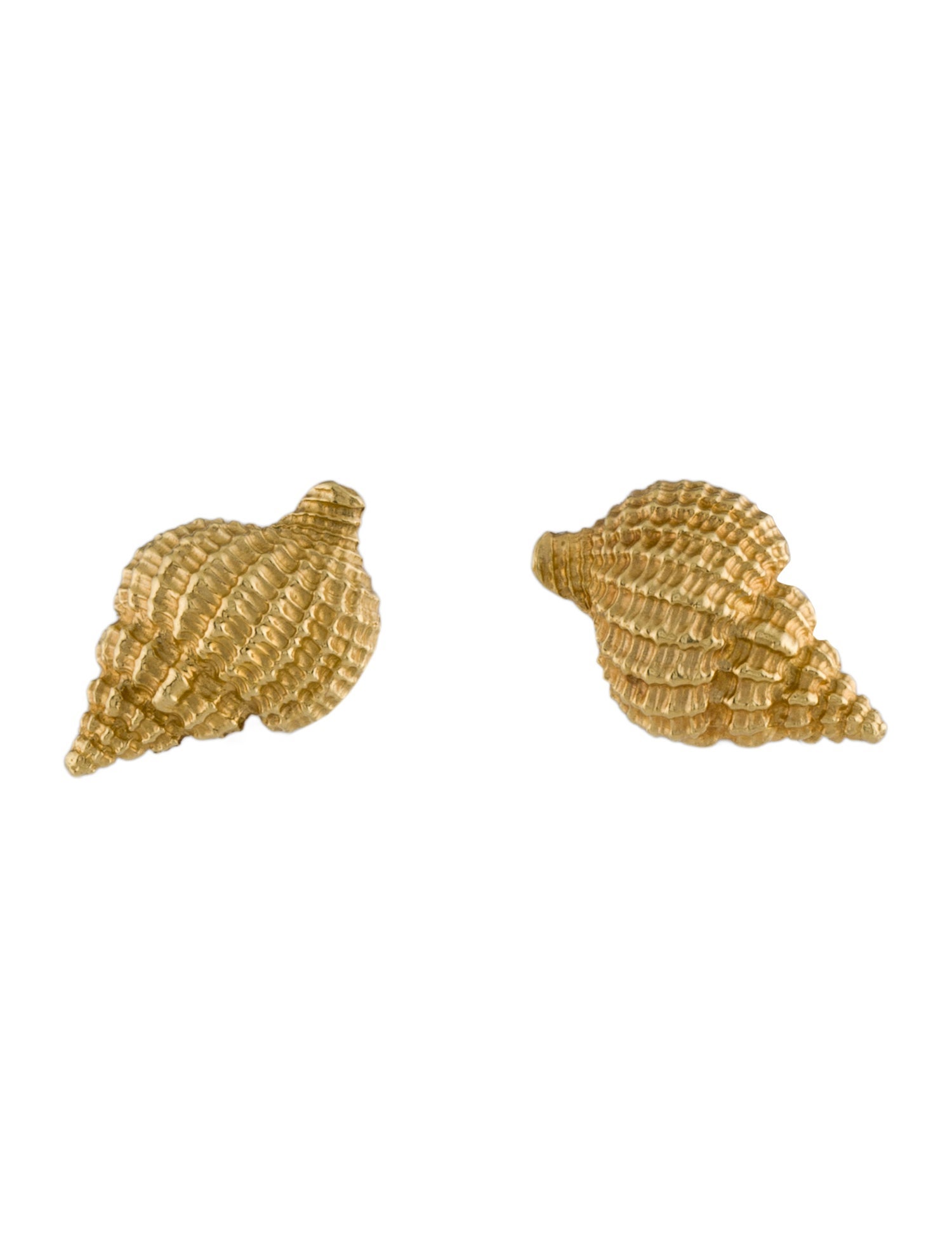 Tiffany & Co. 18K Conch Stud Earrings