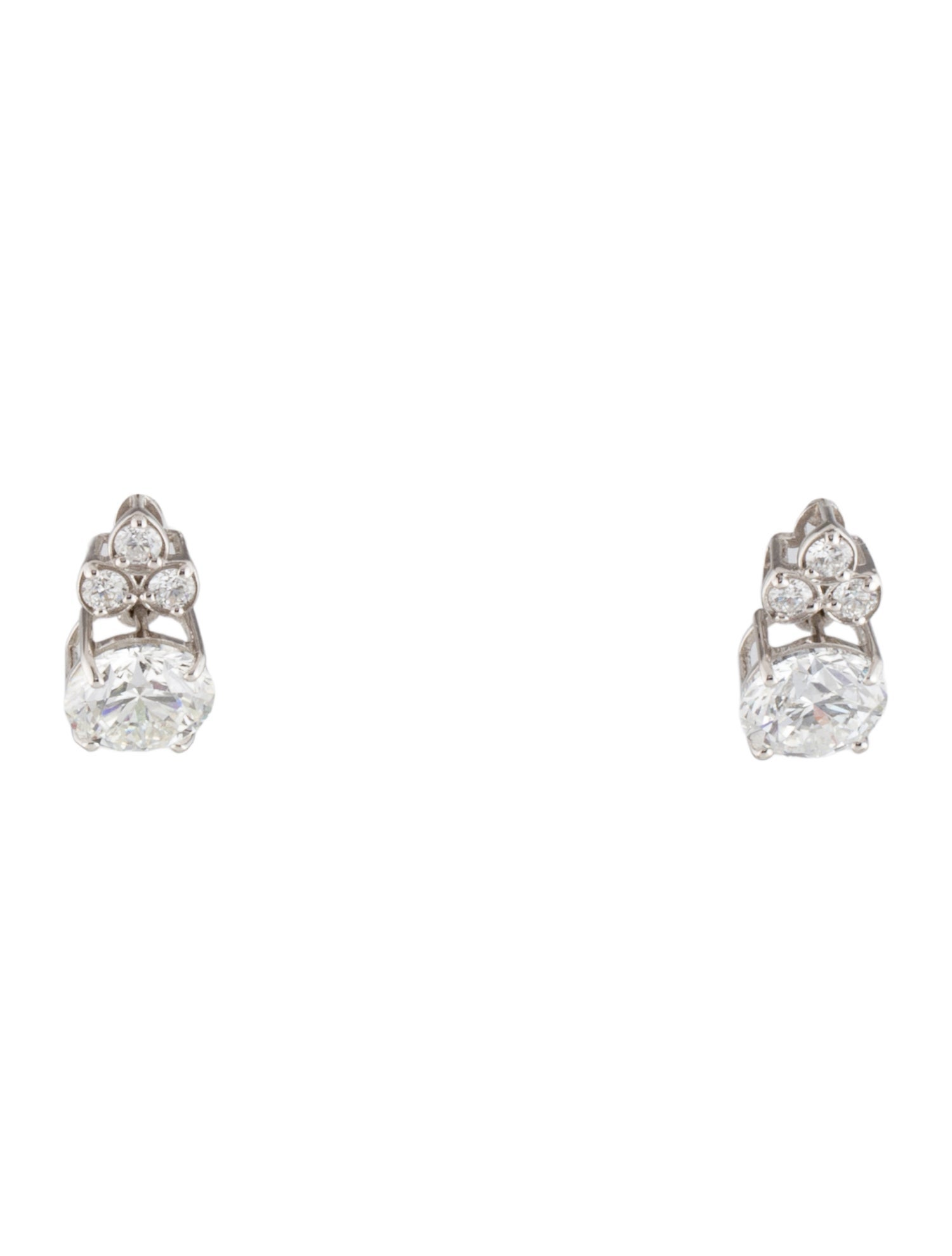 Earrings 14K 3.26ctw Lab-Grown Diamond Drop Earrings