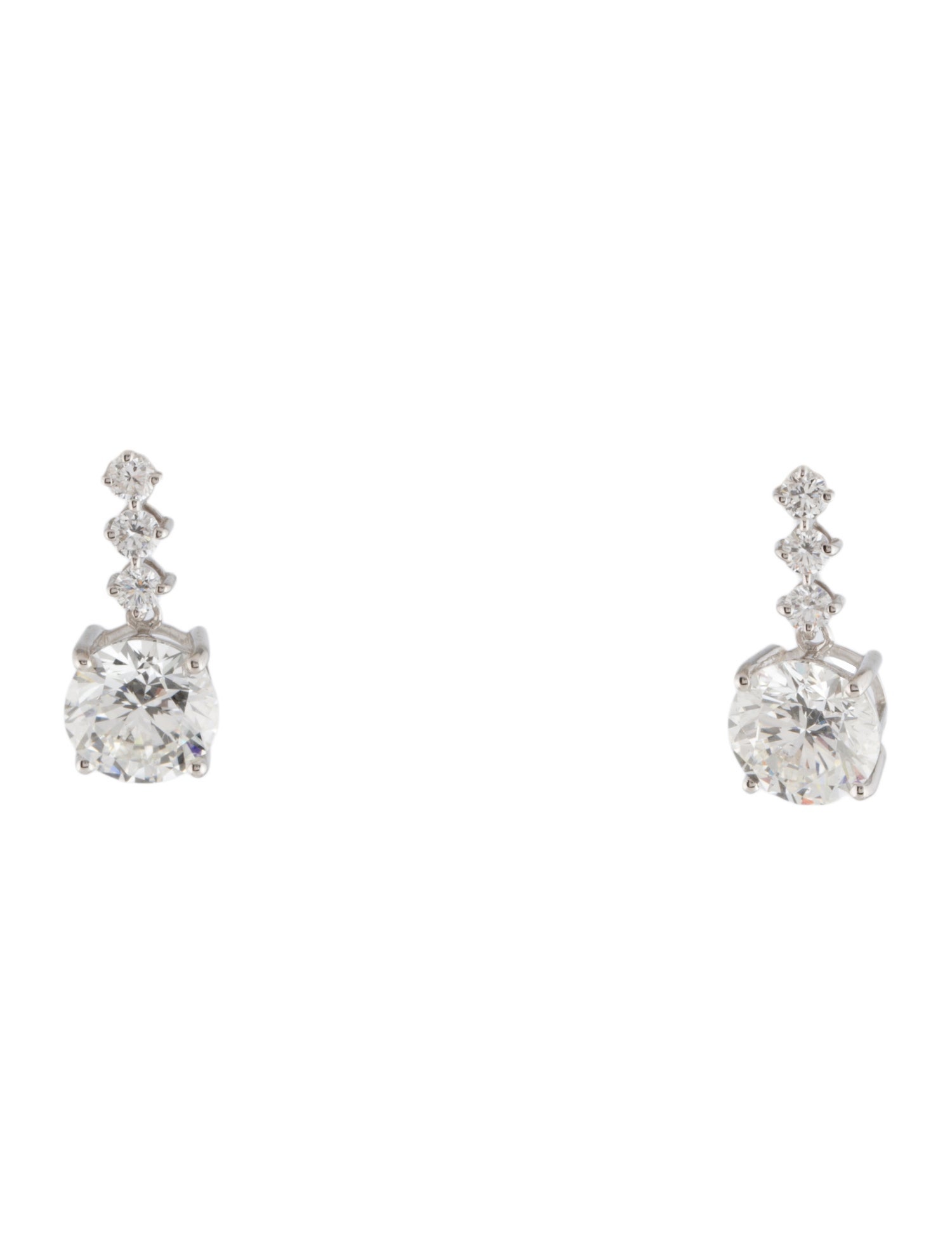Earrings 14K 3.46ctw Lab-Grown Diamond Drop