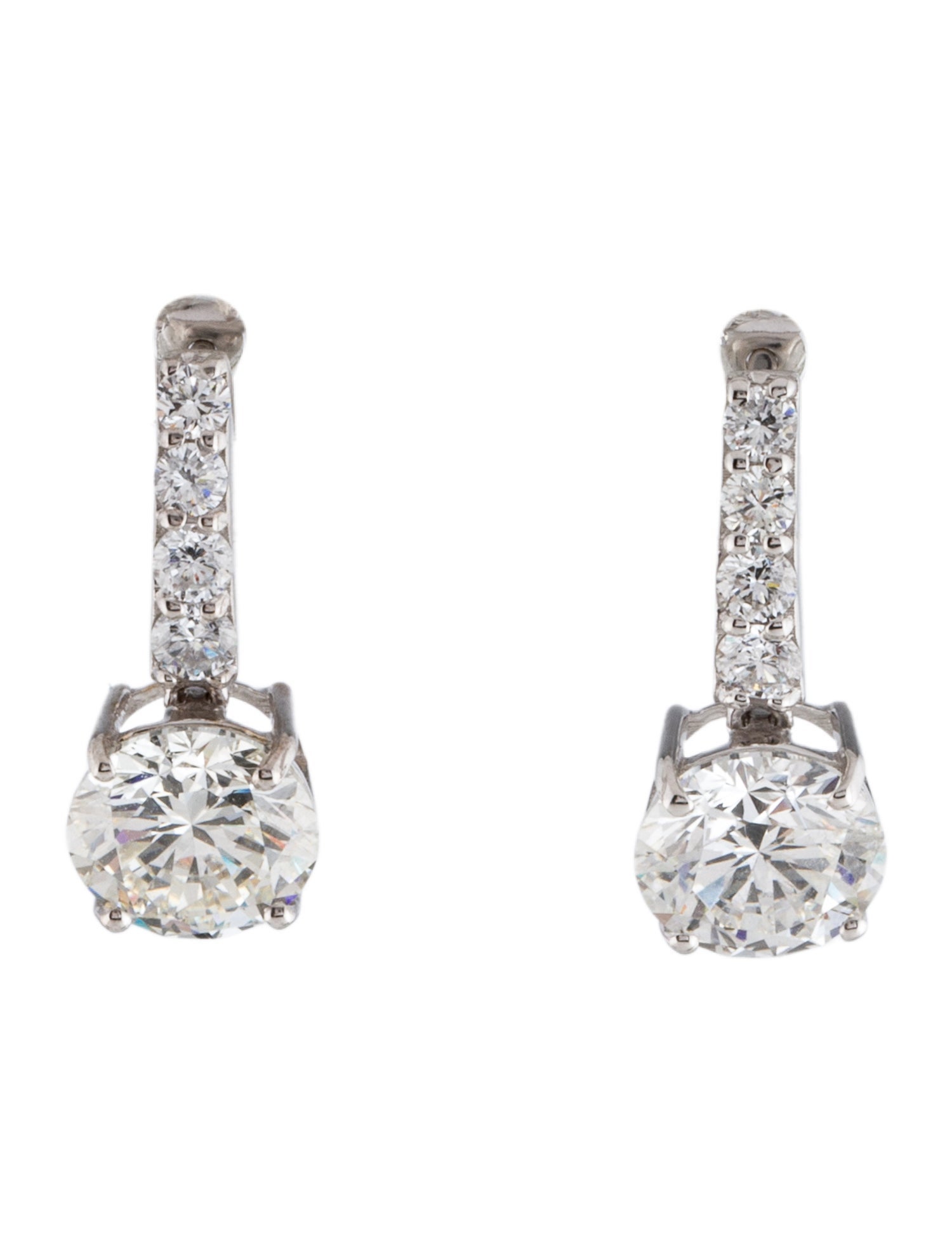 Earrings 14K 3.46ctw Lab Grown Diamond Drop