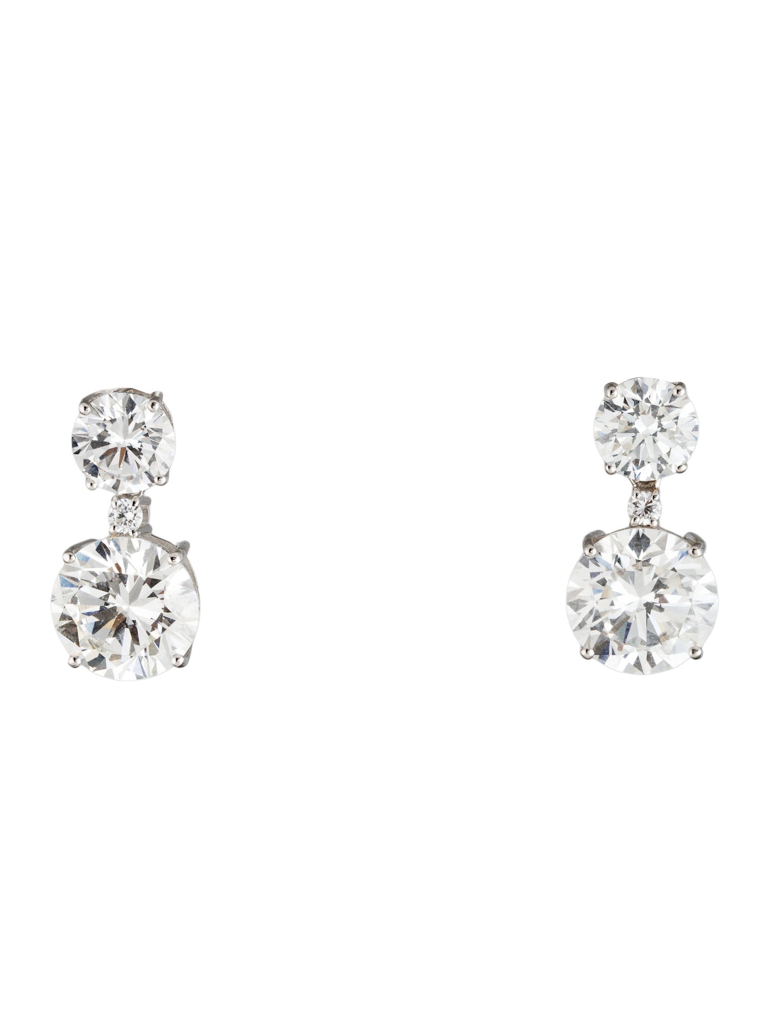 Earrings 14K 8.37ctw Lab-Grown Diamond Drop Earrings