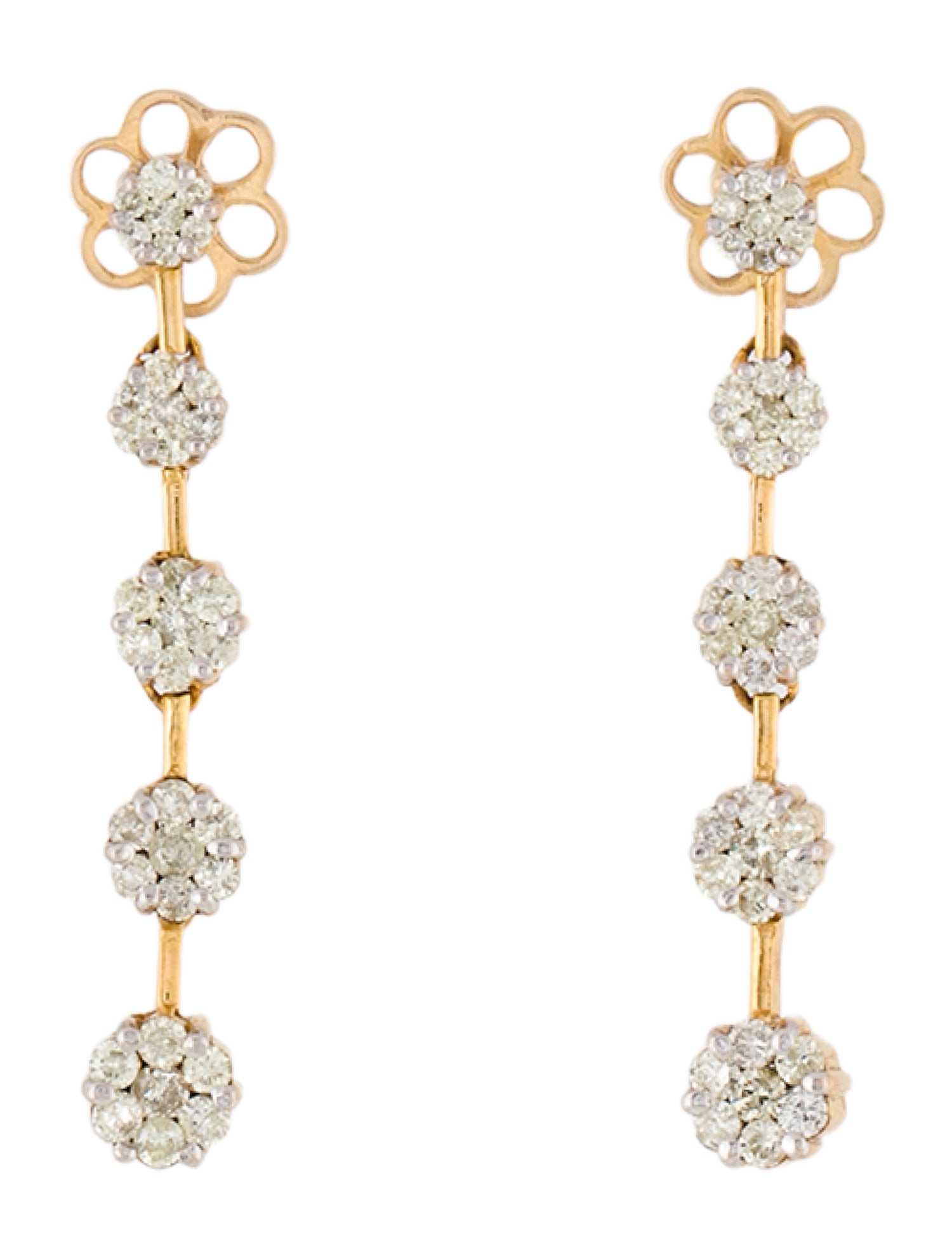 Earrings 14K 2.04ctw Diamond Drop