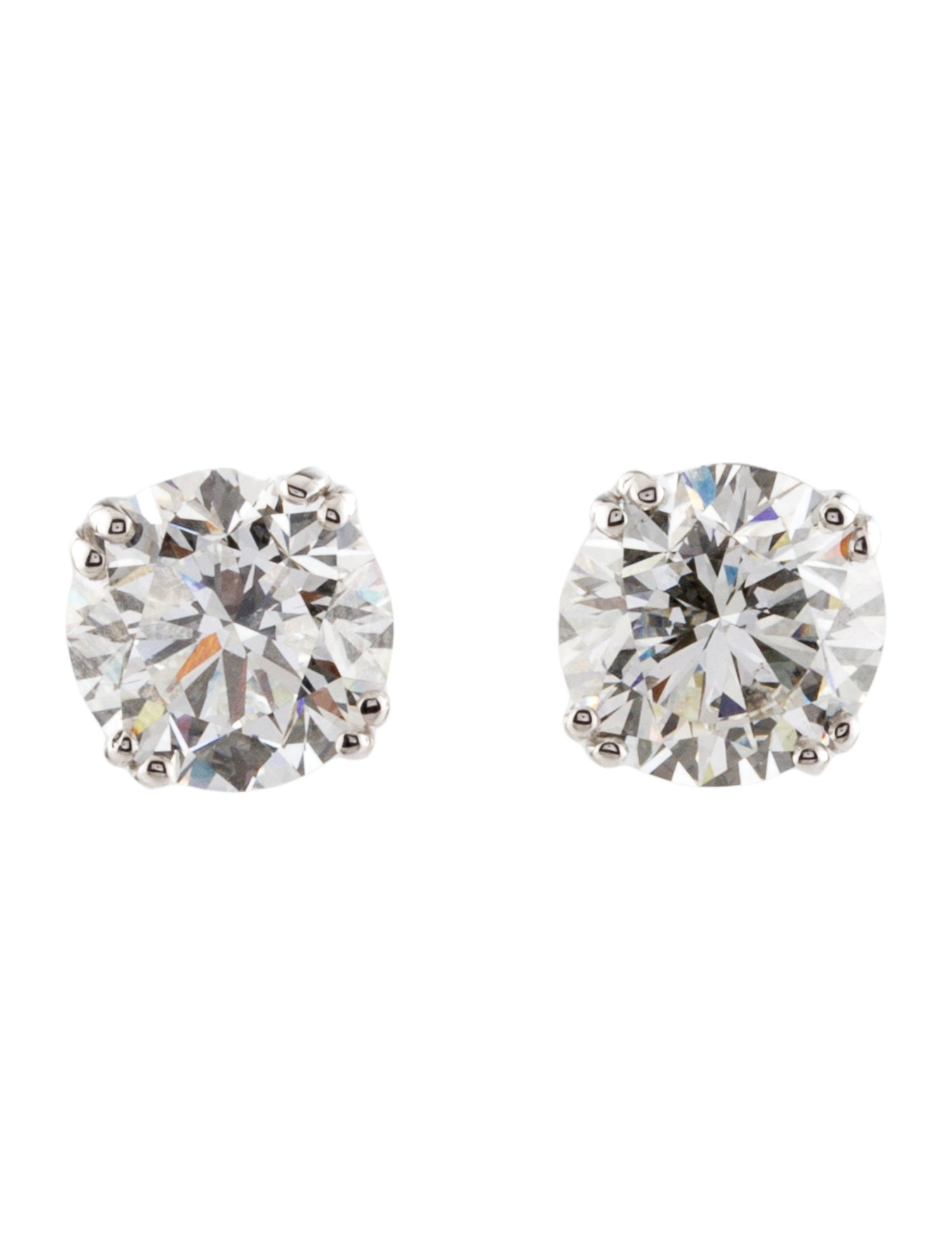 Earrings 14K 6.20ctw Lab-Grown Diamond Solatire Stud Earrings