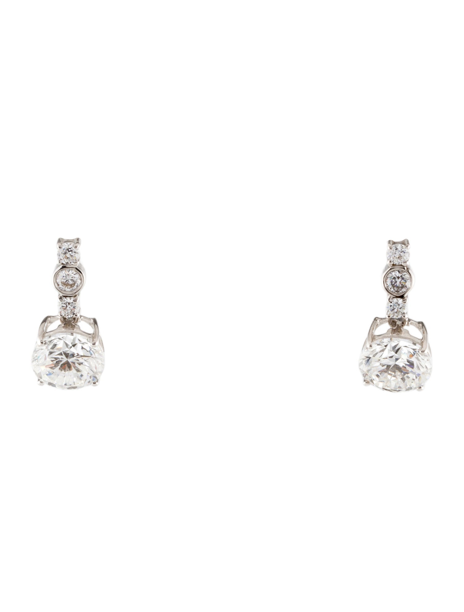 Earrings 14K 3.06ctw Lab-Grown Diamond Drop Earrings