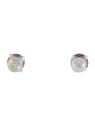 Earrings 10K Amethyst Stud Earrings