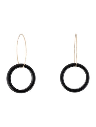 Earrings 14K Onyx Drop Earrings