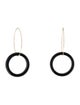 Earrings 14K Onyx Drop Earrings