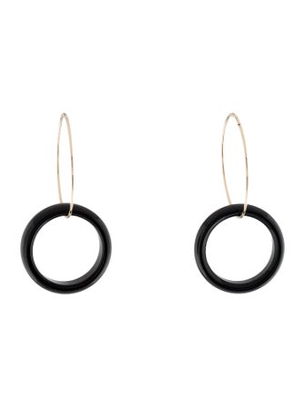 Earrings 14K Onyx Drop Earrings