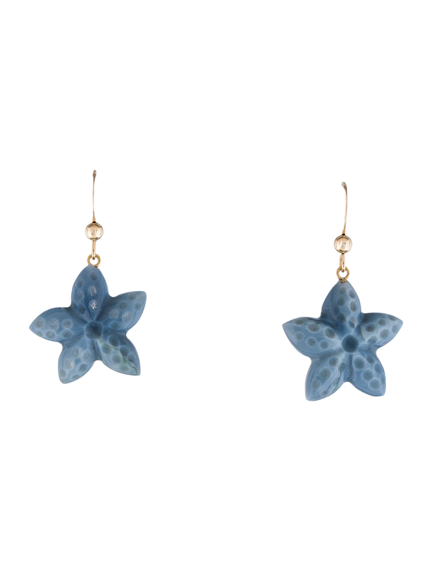 Earrings 14K Opal Floral Drop Earrings