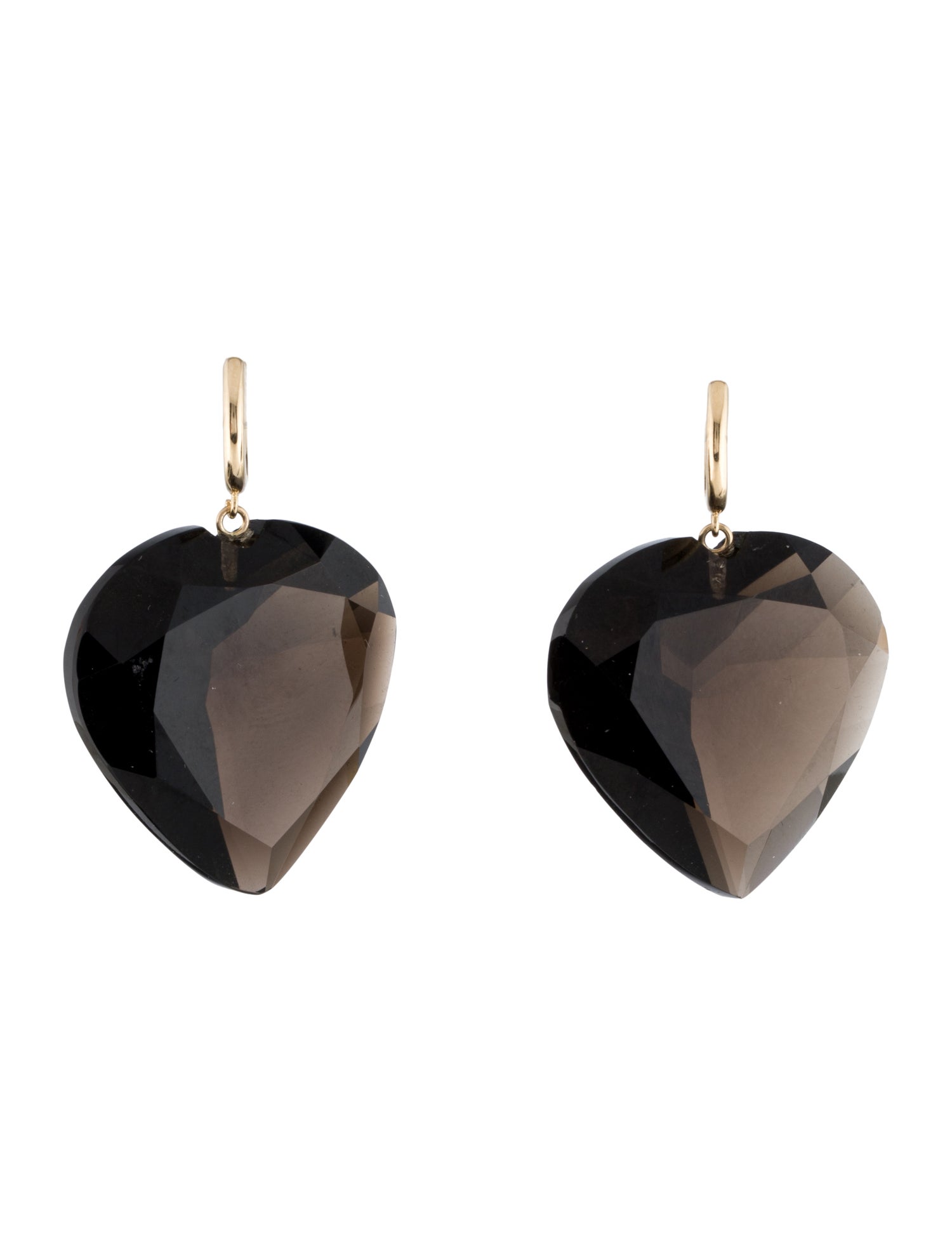 Earrings 14K Smoky Quartz Drop Earrings