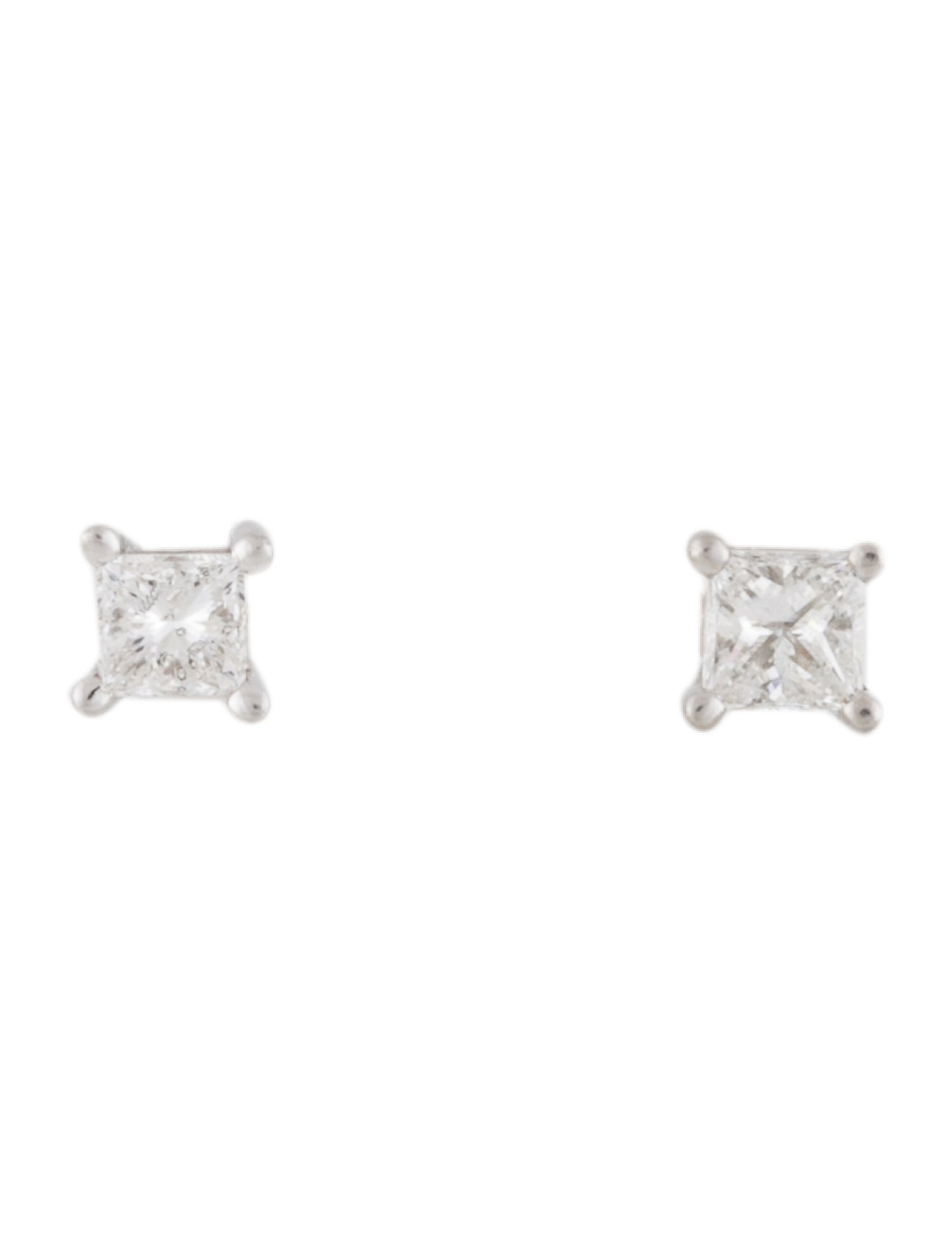 Earrings Platinum Diamond Stud