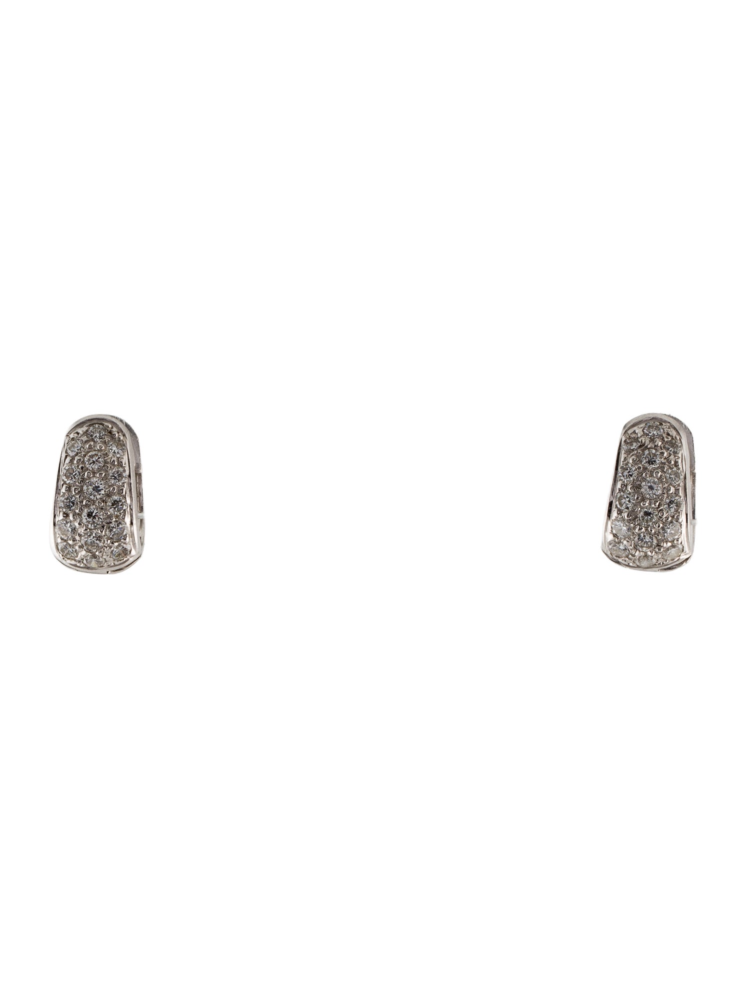 Earrings 18K 1.12ctw Diamond Huggie