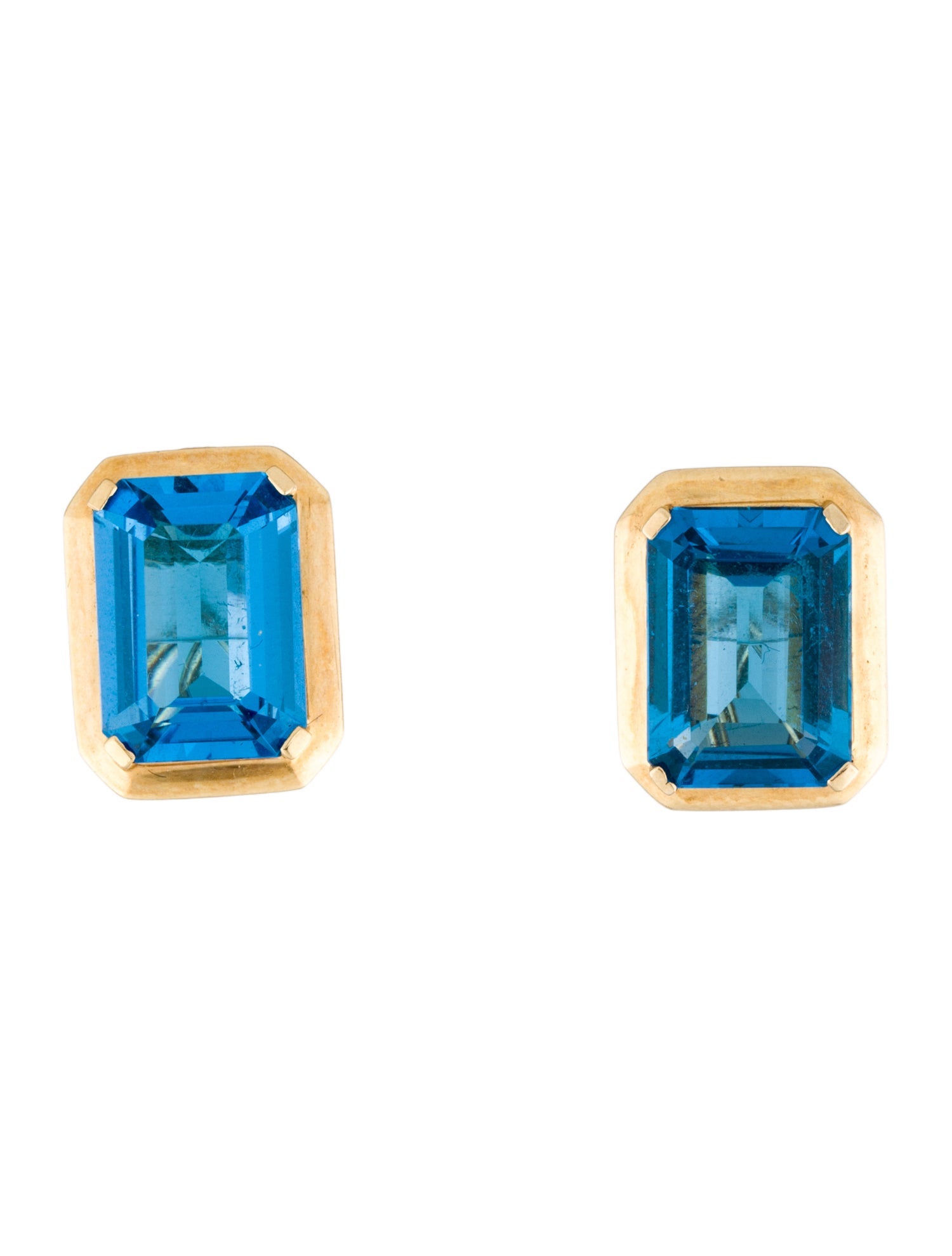 Earrings 14K 13.08ctw Topaz Earclip