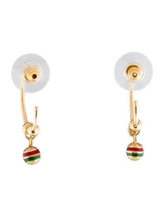 Earrings 18K Hoop Drop Earrings