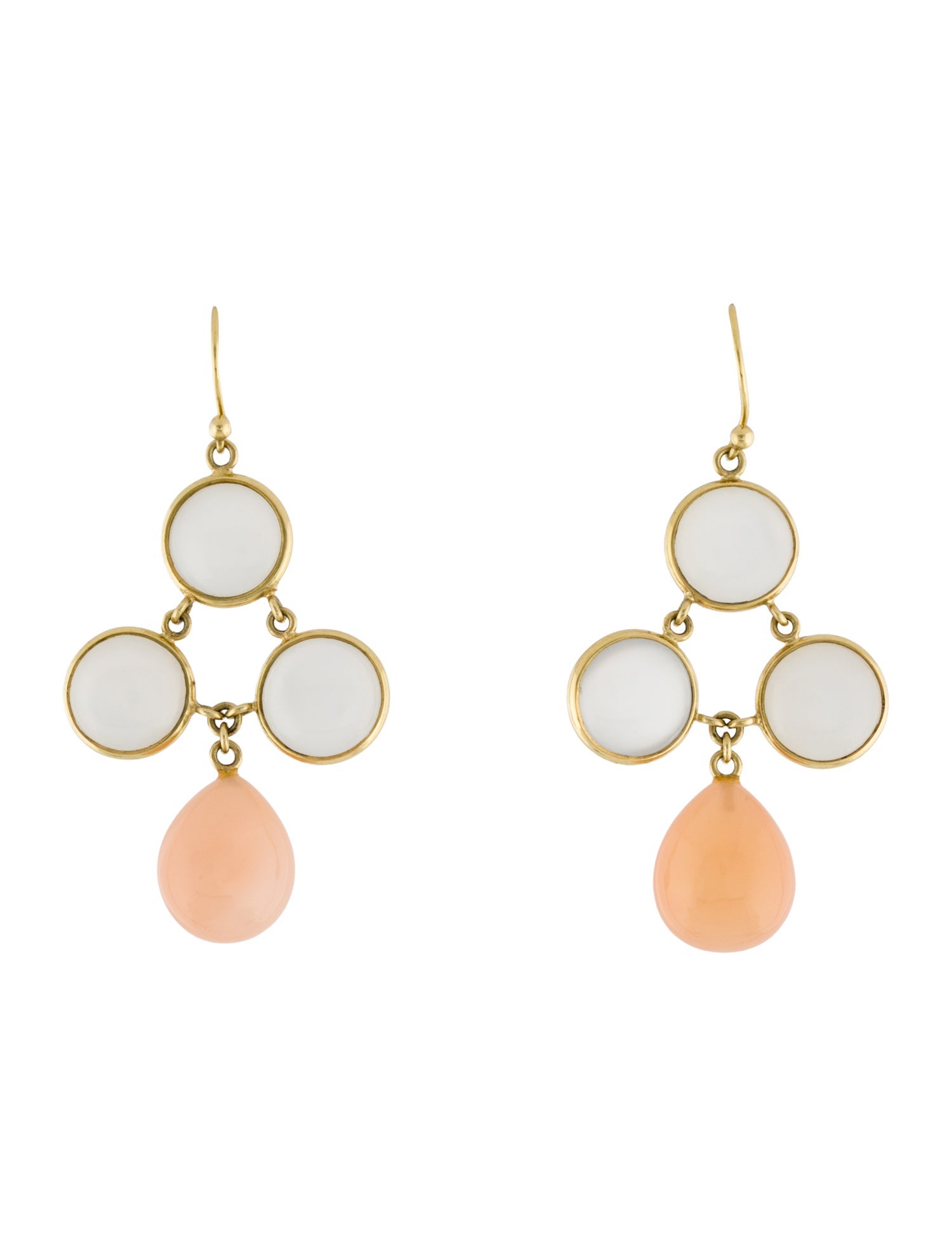Earrings 18K Moonstone Drop