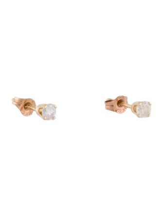 Earrings 14K Diamond Classic Studs