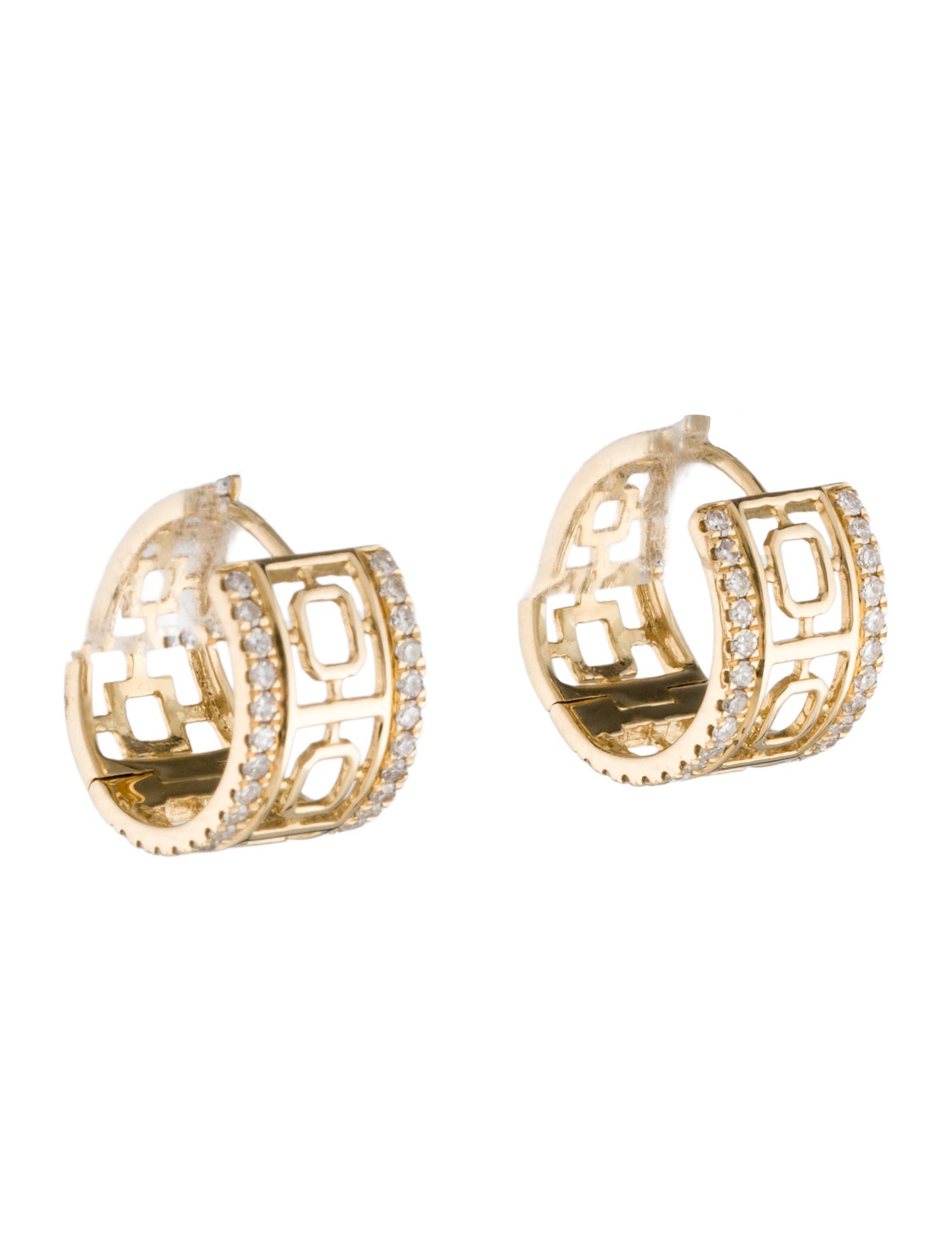 Earrings 14K Diamond Huggie
