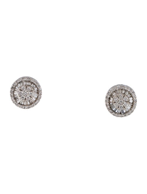 Earrings 14K Diamond Cluster Stud Earrings