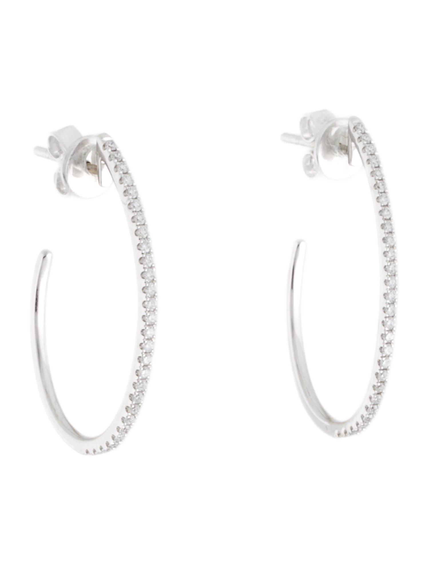 Earrings 14K Diamond Hoop