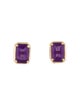 Earrings 14K Amethyst Stud Earrings