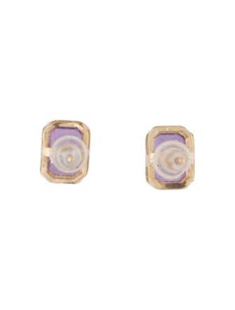 Earrings 14K Amethyst Stud Earrings