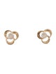Earrings 14K Diamond Flower Stud Earrings