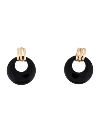 Earrings 14K Onyx Drop Earrings