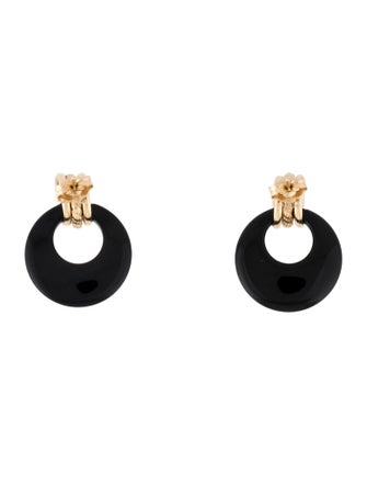 Earrings 14K Onyx Drop Earrings