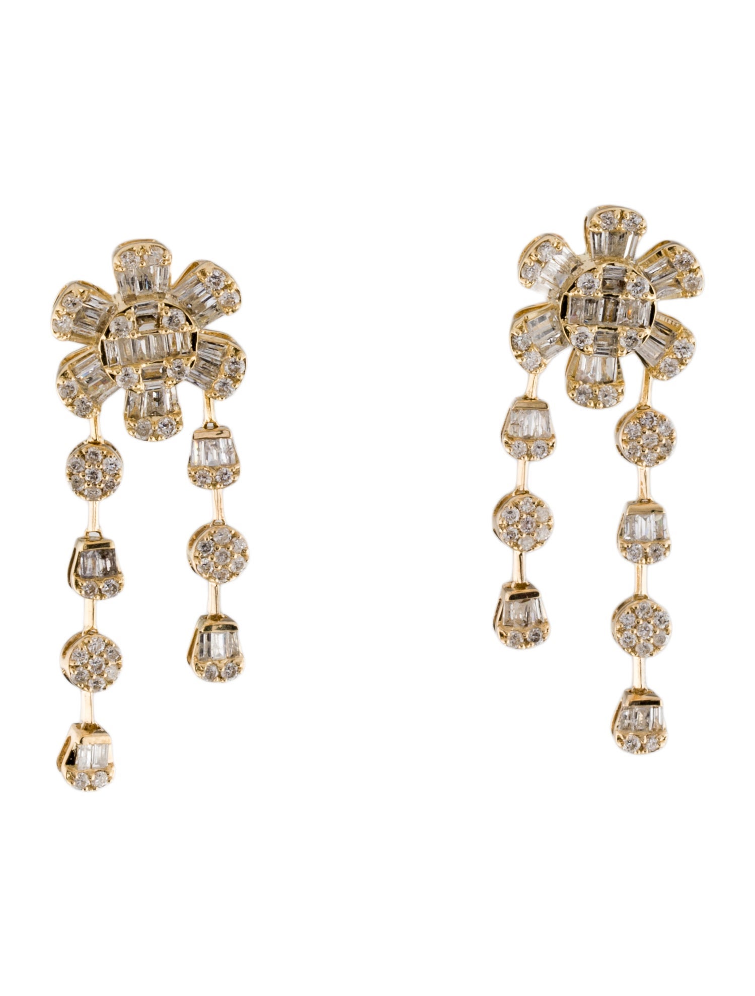 Earrings 14K 1.27ctw Diamond Drop