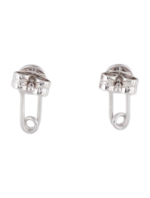 Earrings 14K Diamond Safety Pin Stud Earrings