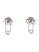 Earrings 14K Diamond Safety Pin Stud Earrings