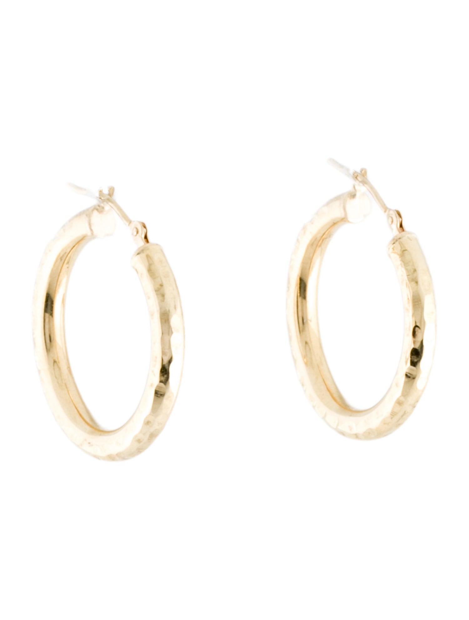 Earrings 14K Hollow Hoop