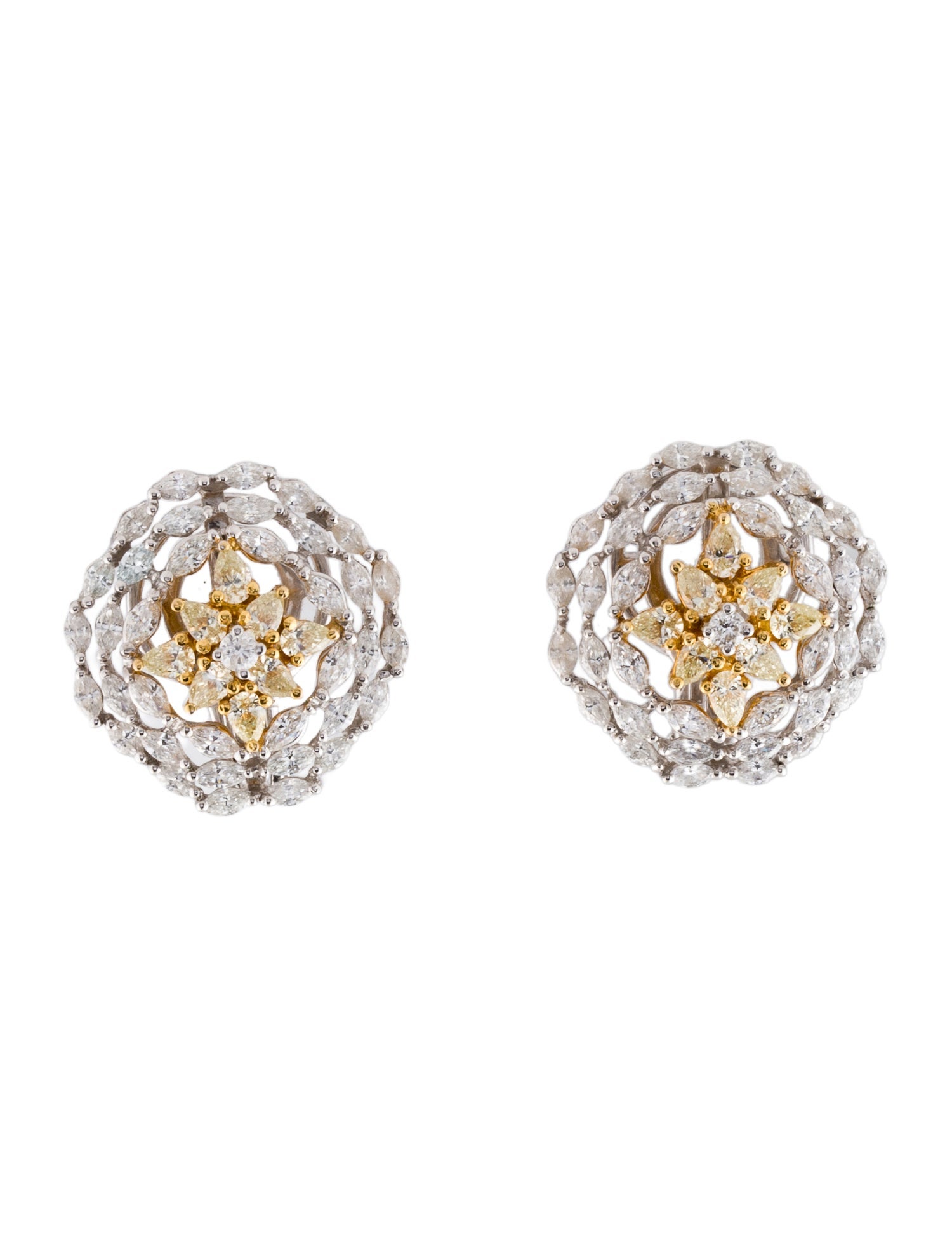 Earrings 18K 2.23ctw Diamond Earclip