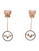 Earrings 14K Diamond Butterfly Drop Earrings