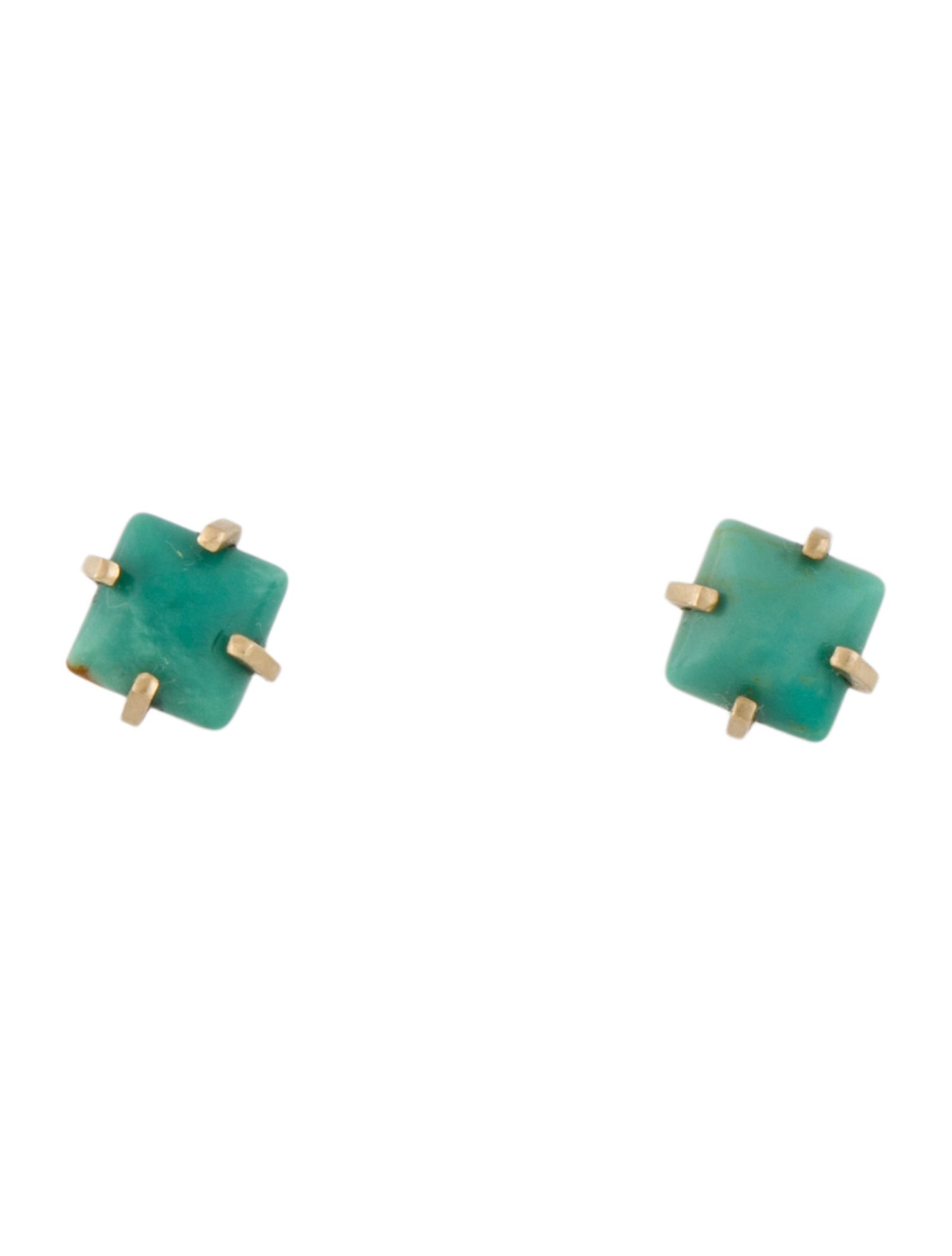 Earrings 14K 1.60ctw Turquoise Stud