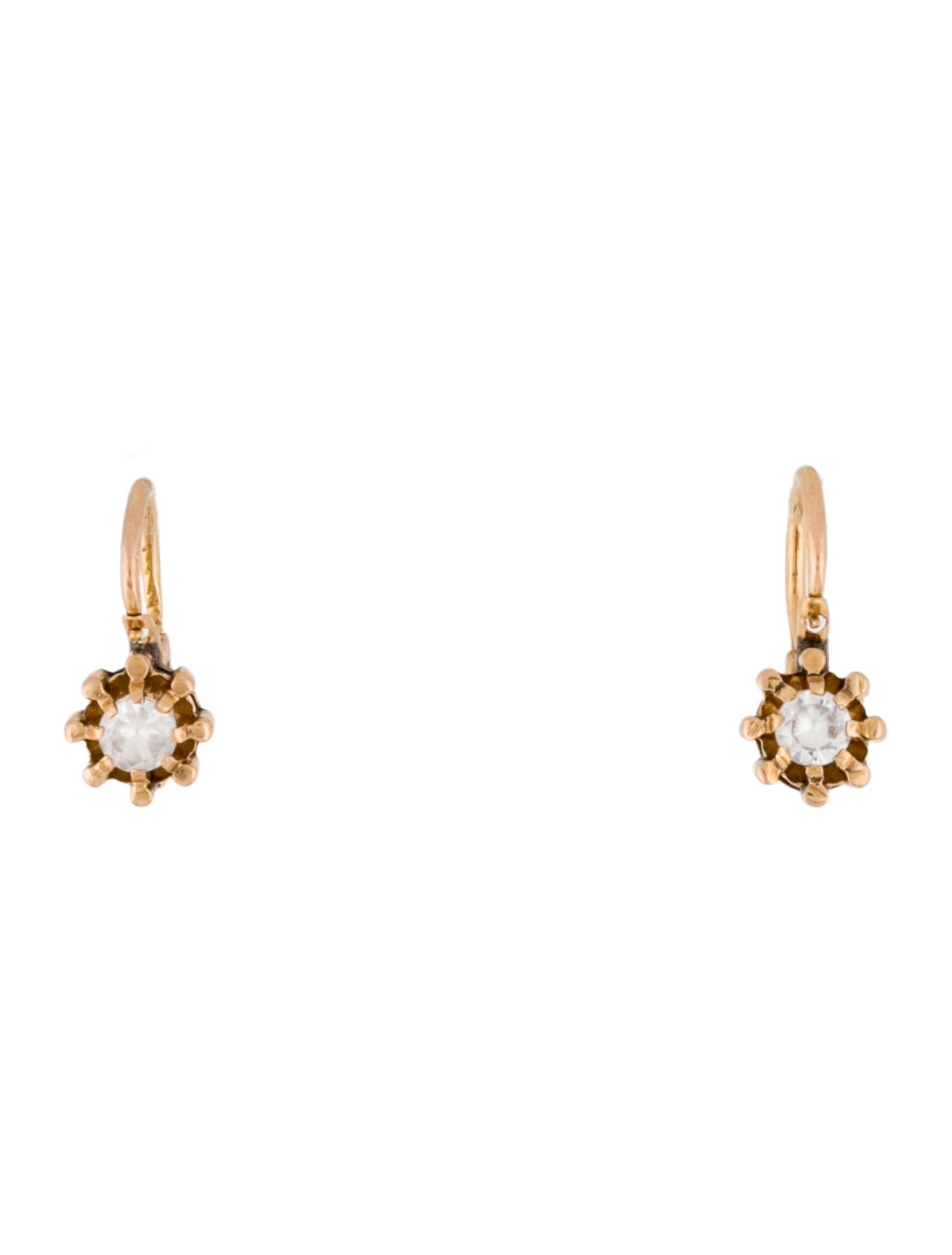 Earrings 18K Topaz Huggie