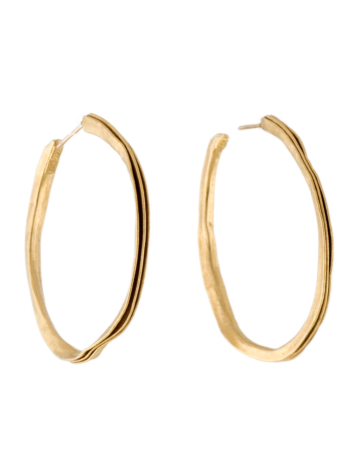 Earrings 22K Wrinkles Hoop