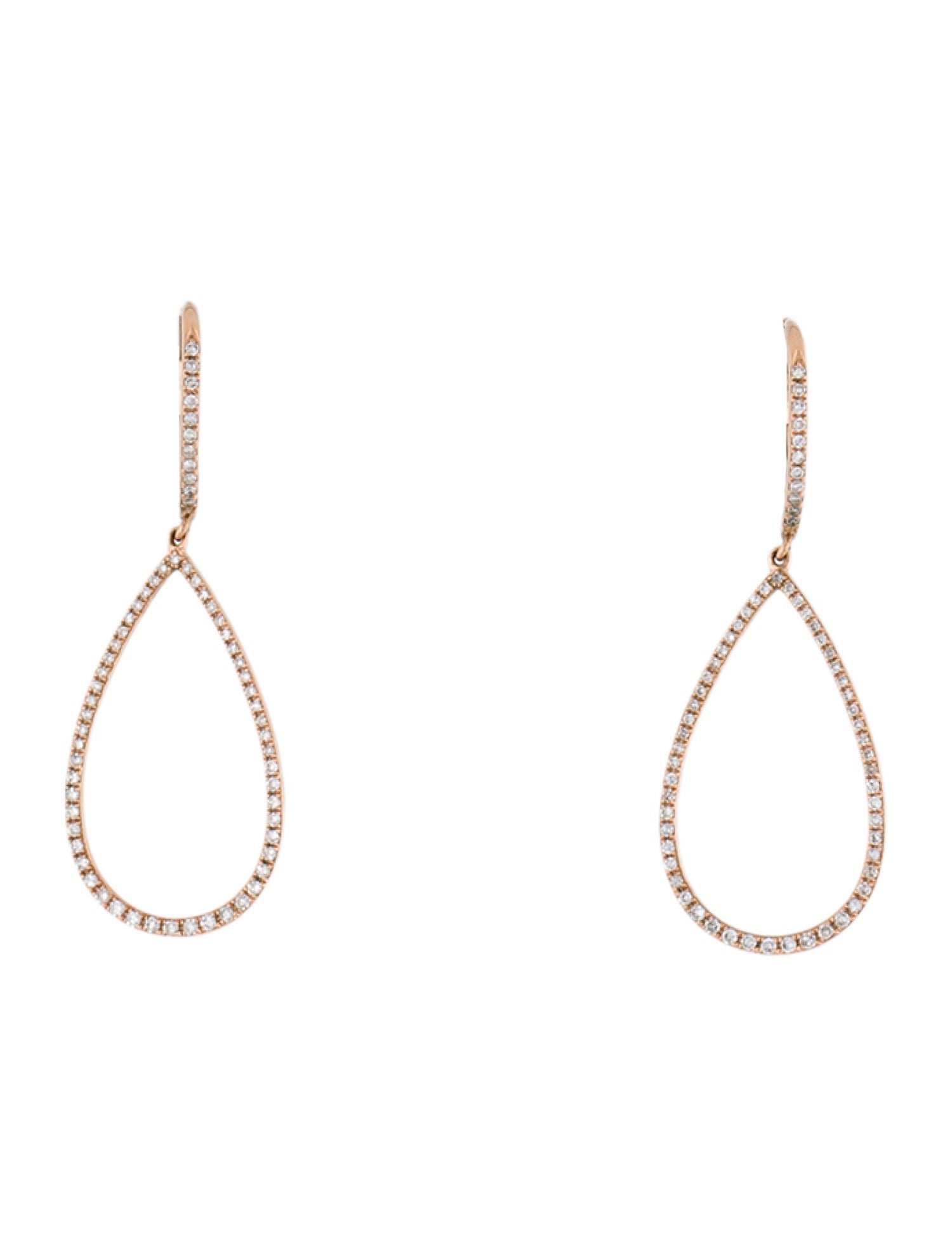Earrings 14K Diamond Drop