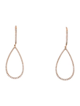 Earrings 14K Diamond Drop Earrings