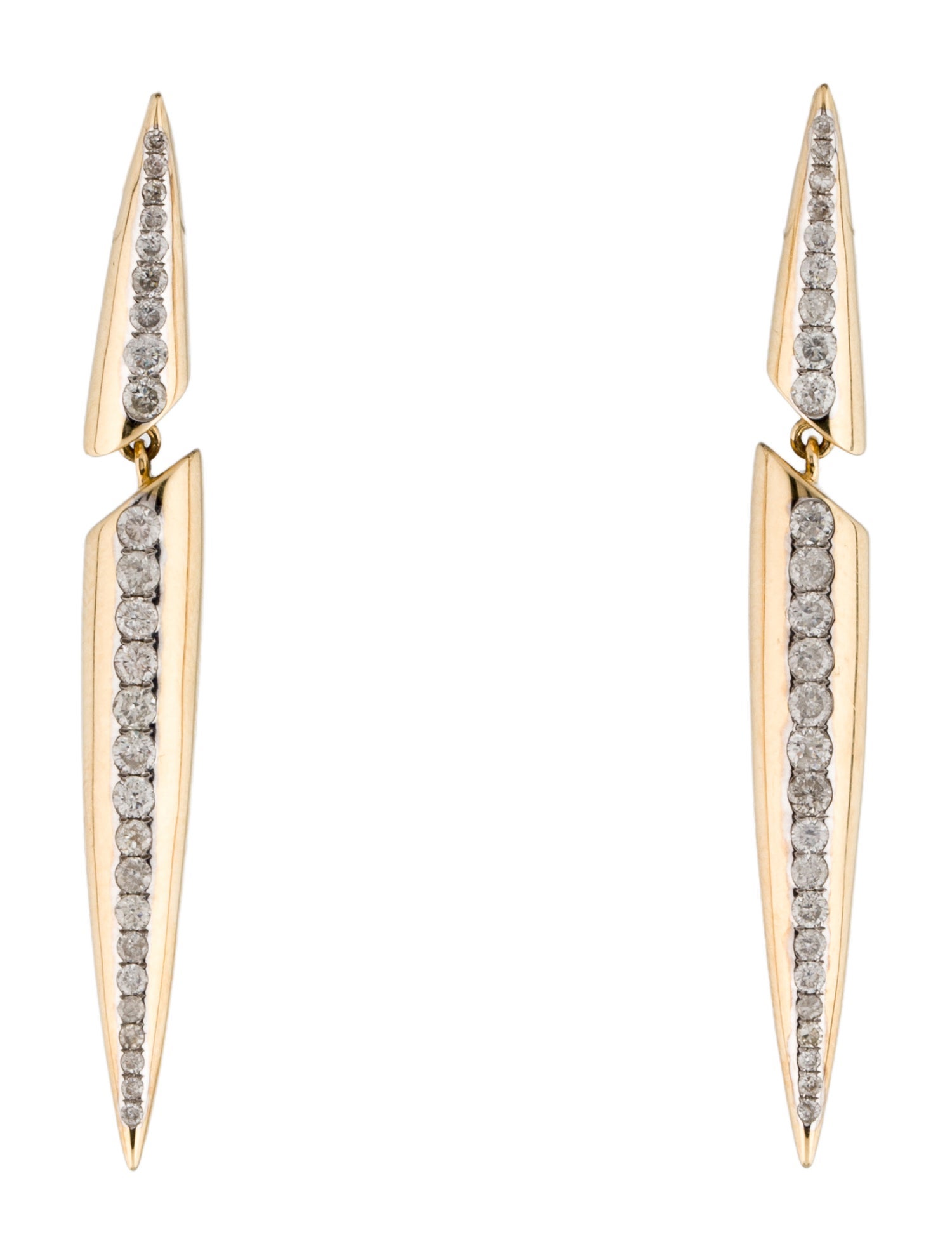 Earrings 14K Diamond Drop