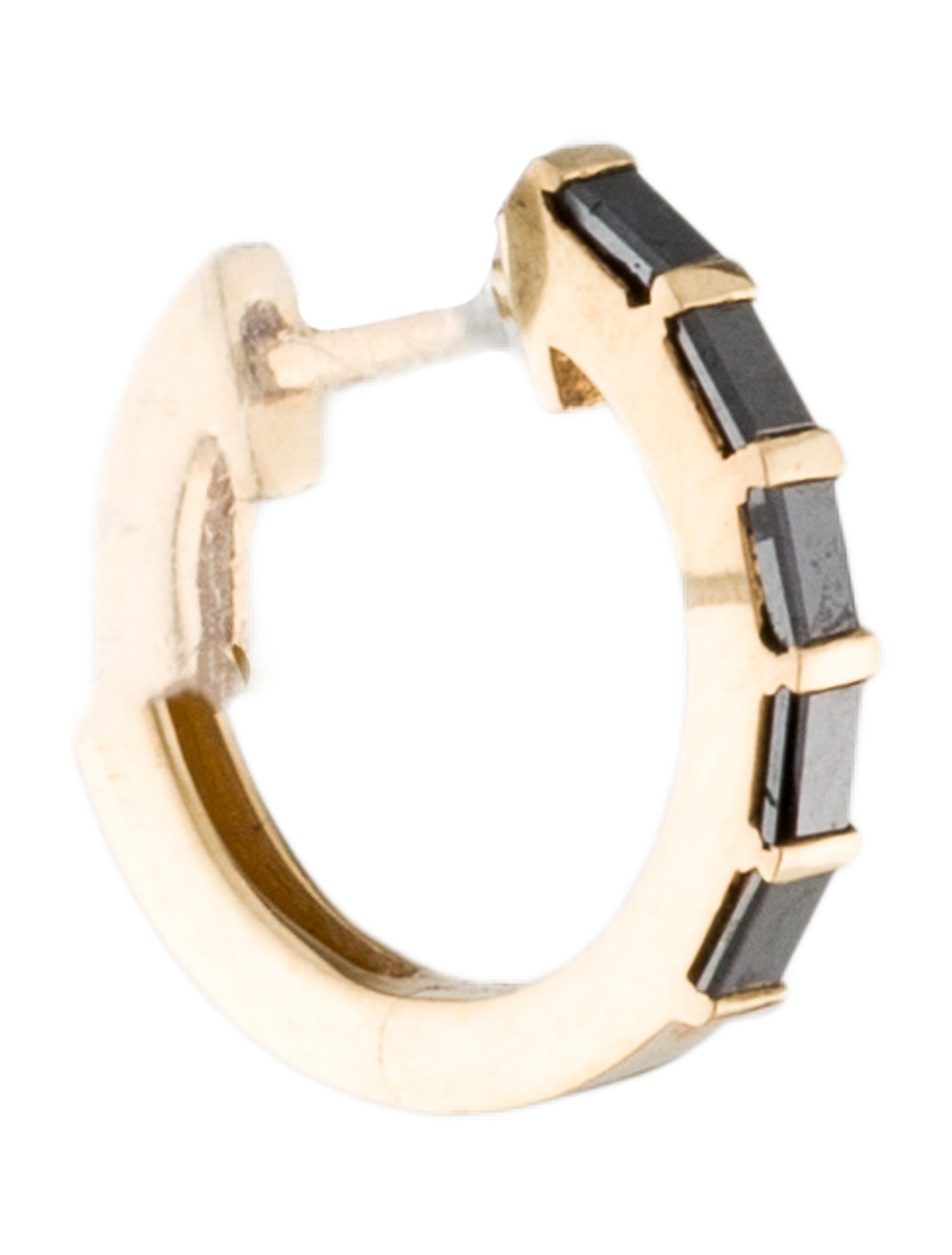 Earrings 18K Diamond Single Huggie Earring