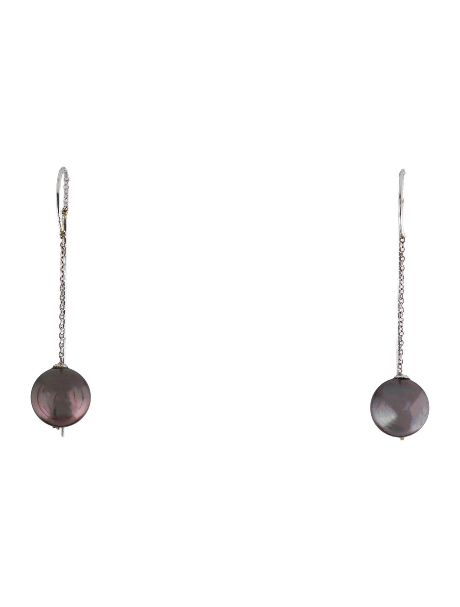 Earrings 14K Pearl Threader Drop