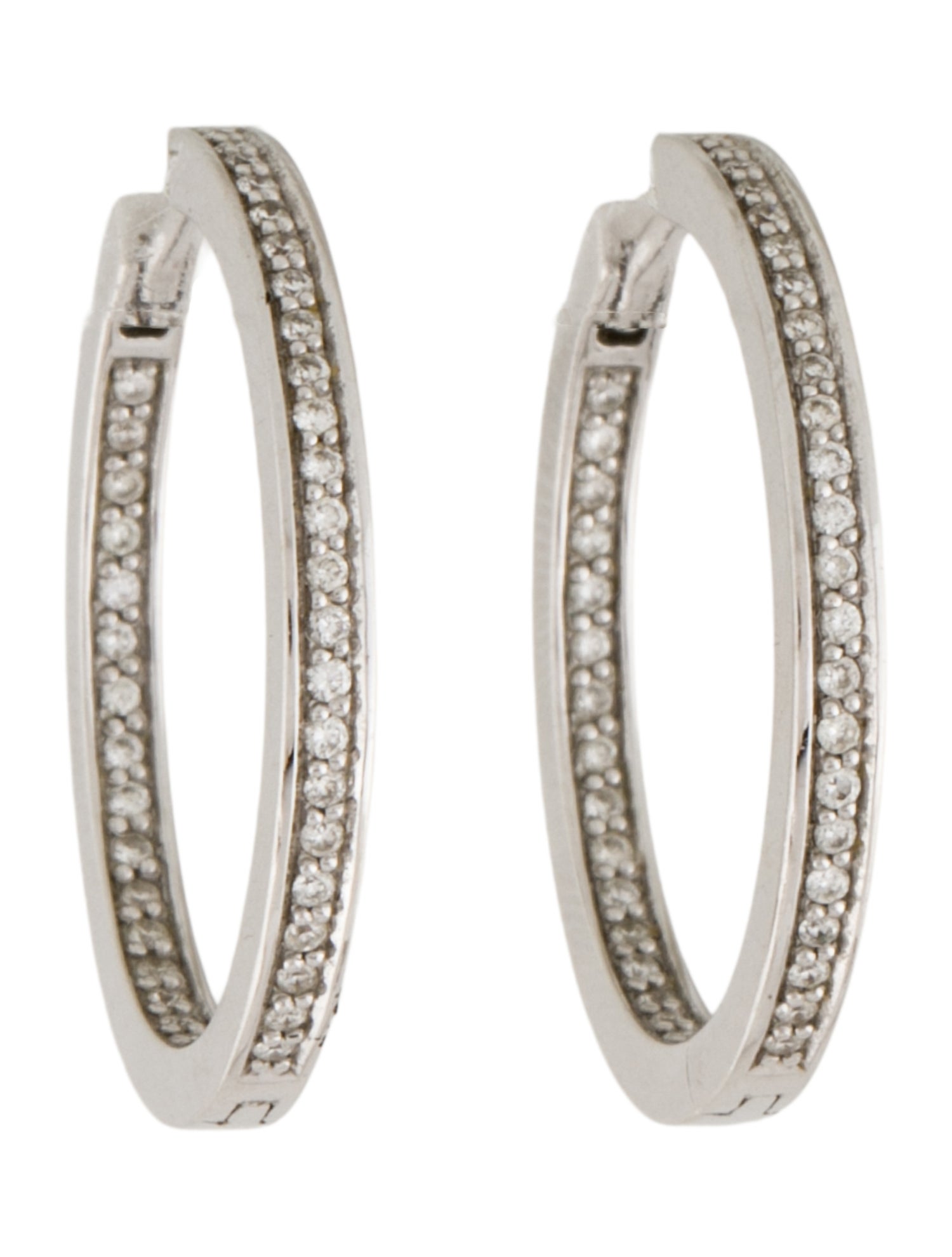 Earrings 18K Diamond Hoop