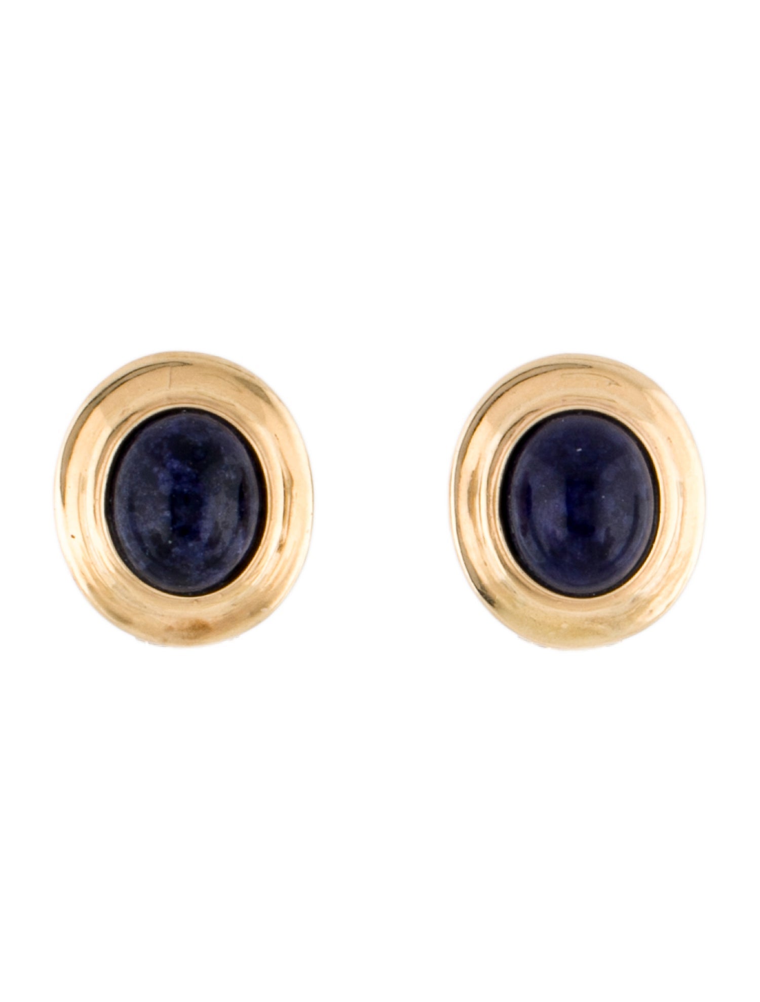 Earrings 14K Lapis Lazuli Earclip
