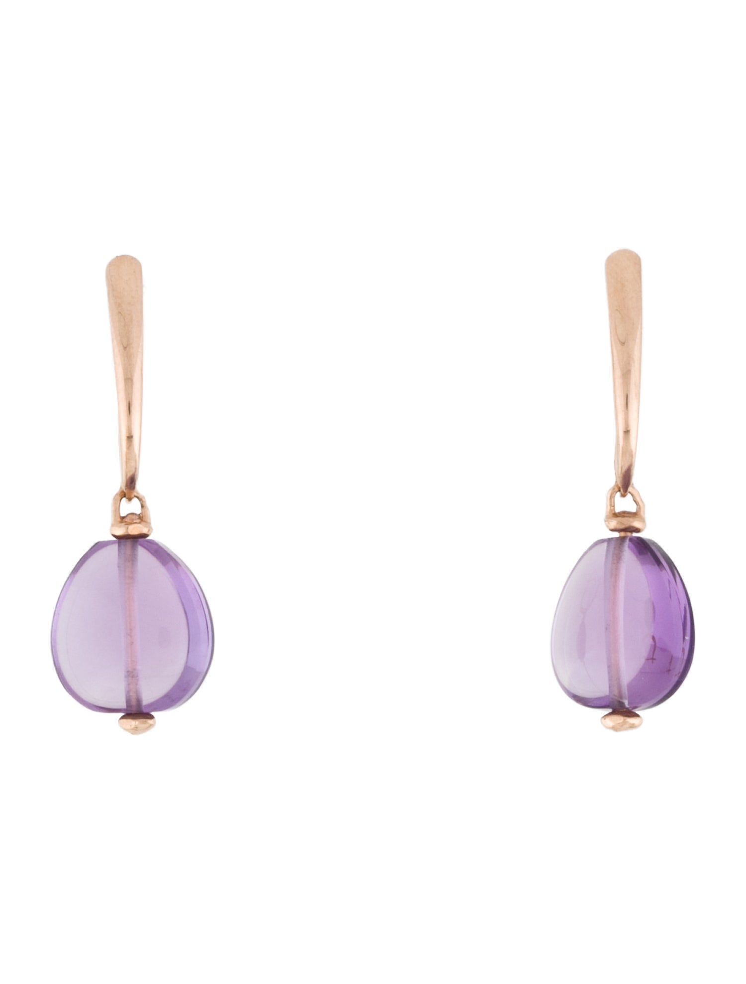 Earrings 14K Amethyst Drop