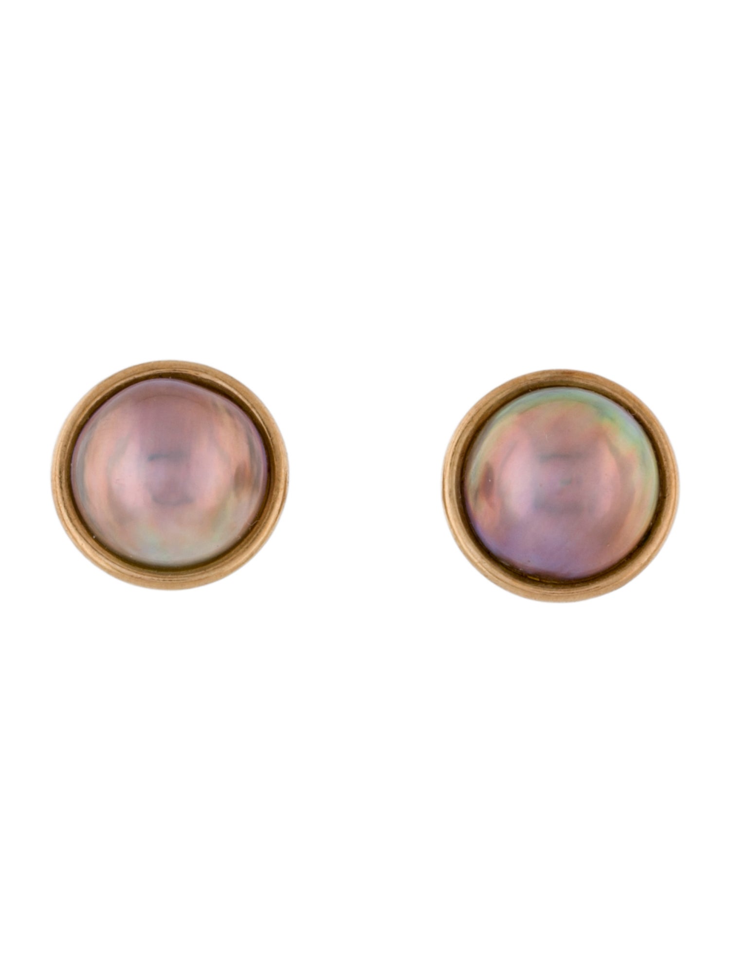 Earrings 14K Mabé Pearl Studs