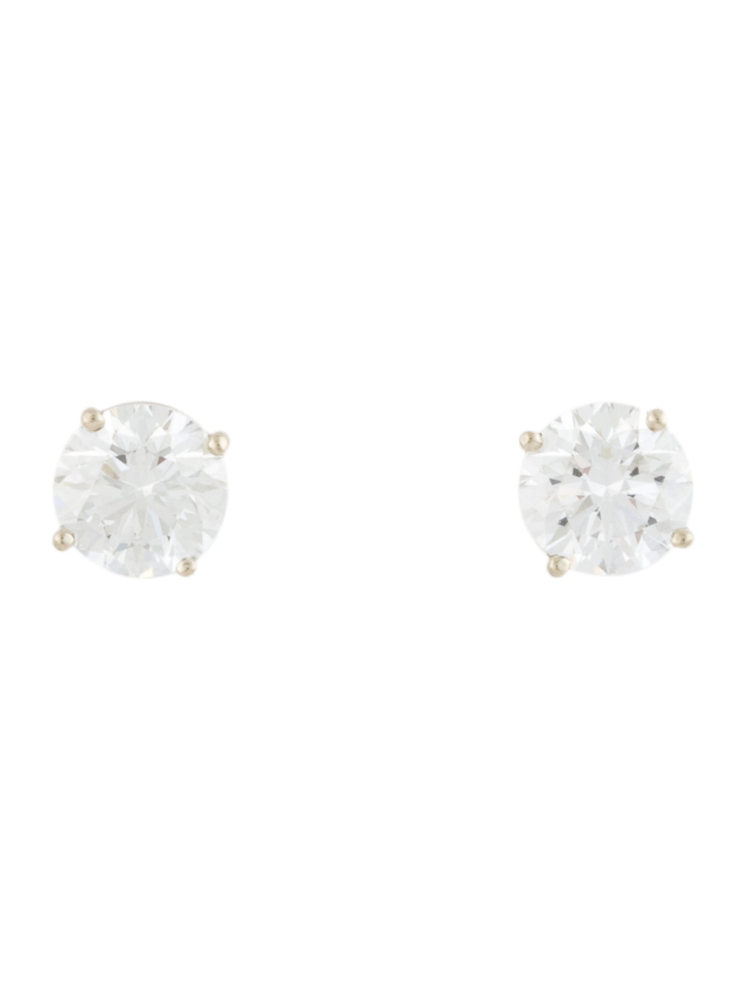 Earrings 14K 2.48ctw Lab-Grown Diamond Solitaire Studs