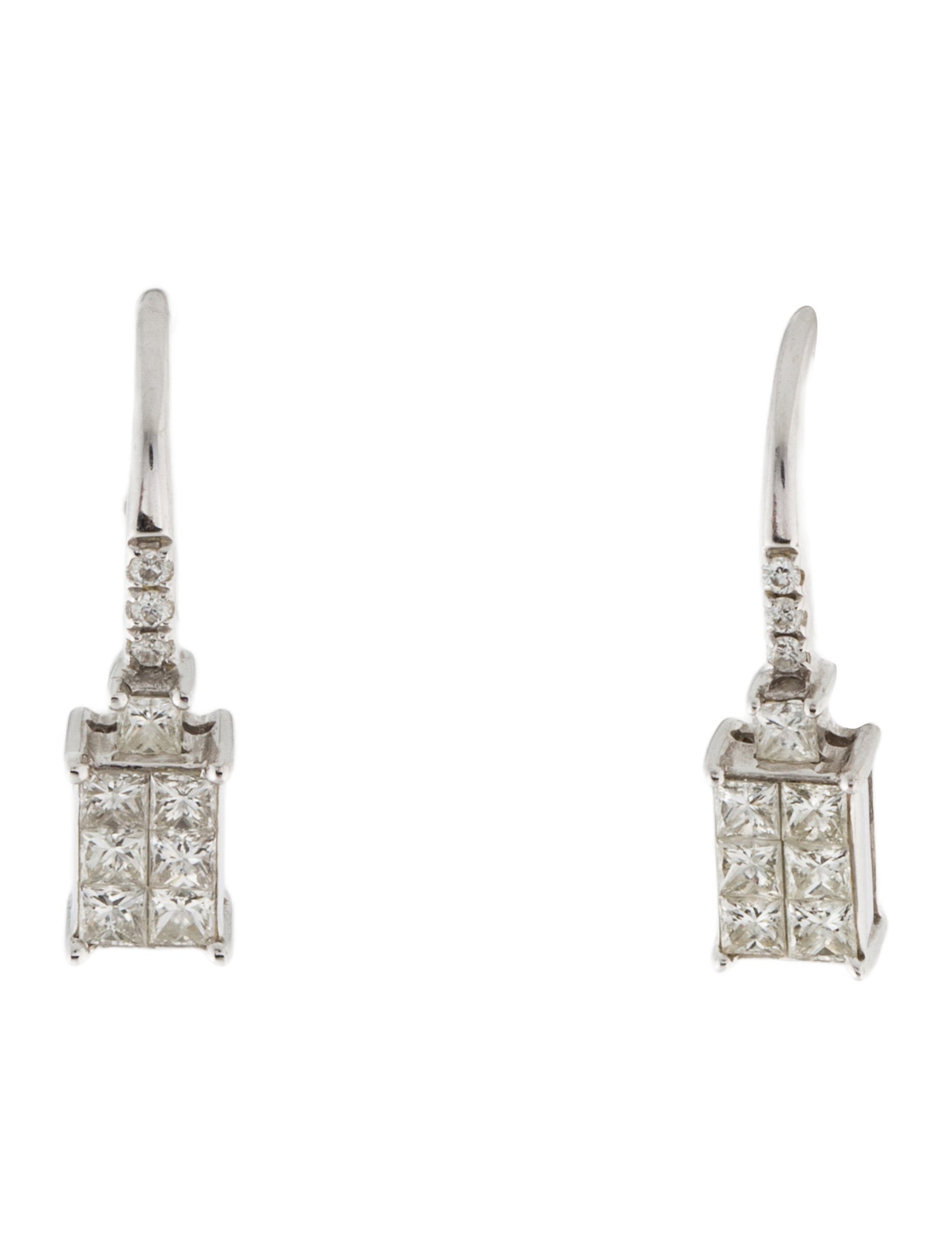 Earrings 14K Diamond Drop Earrings